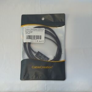 Black USB-C to USB-A Cable